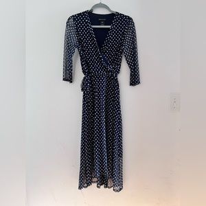 Black and white polka